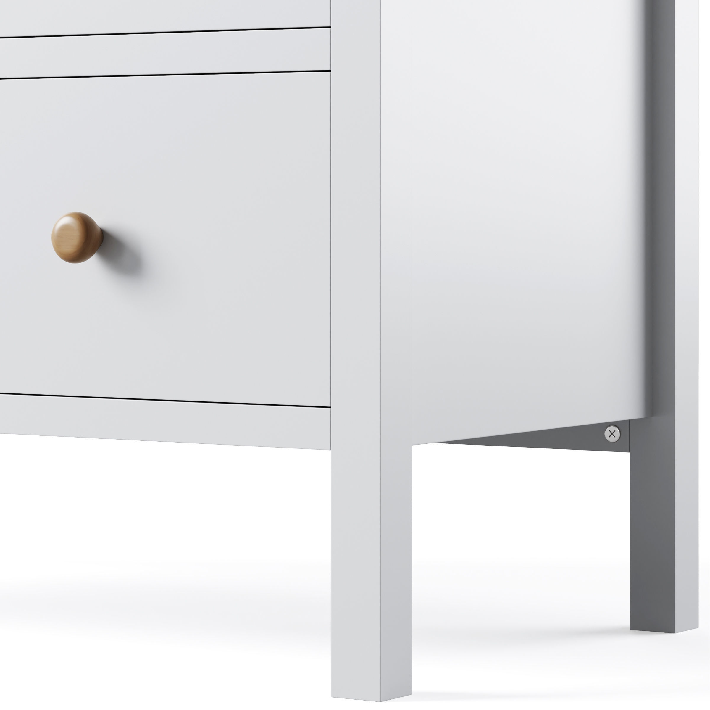 Bedside Cabinet and chest of drawers Ashin by LA REDOUTE 3D model_7