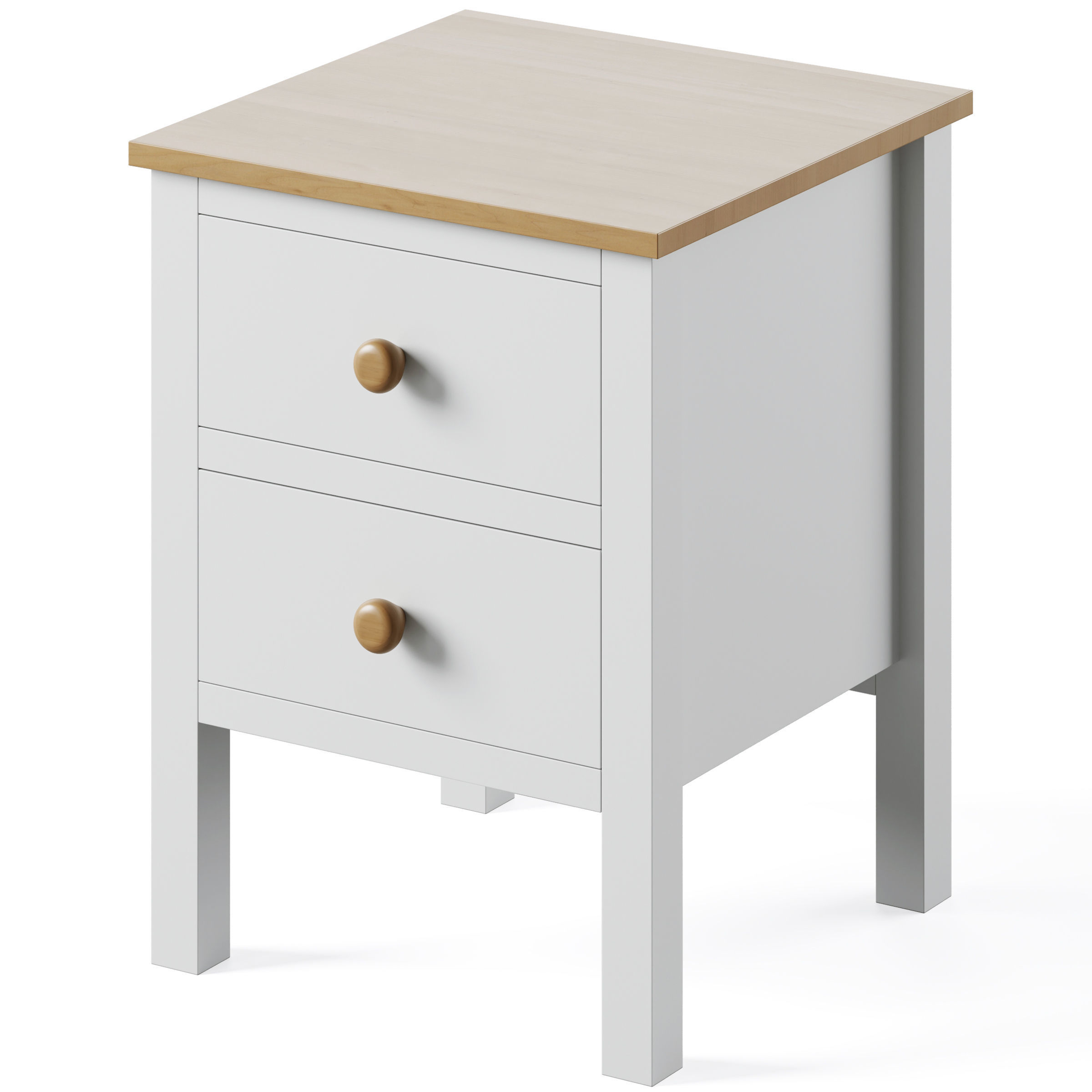Bedside Cabinet and chest of drawers Ashin by LA REDOUTE 3D model_6