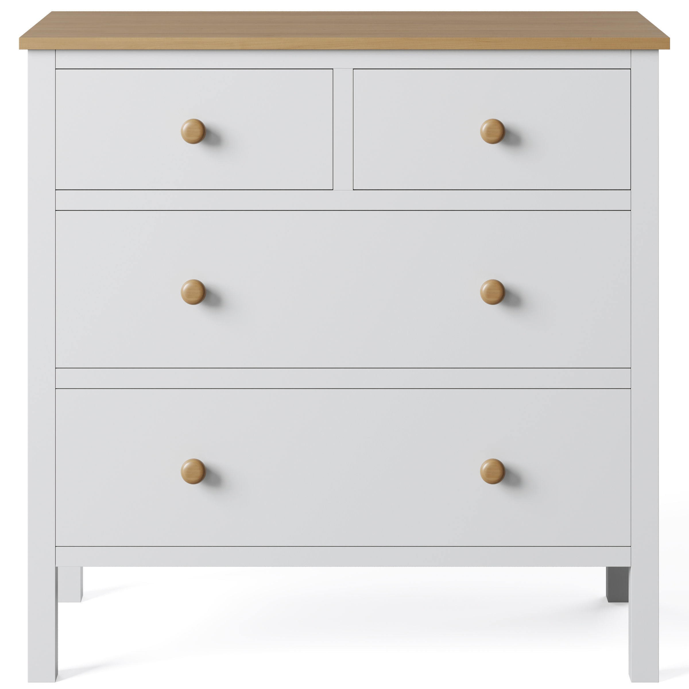 Bedside Cabinet and chest of drawers Ashin by LA REDOUTE 3D model_3