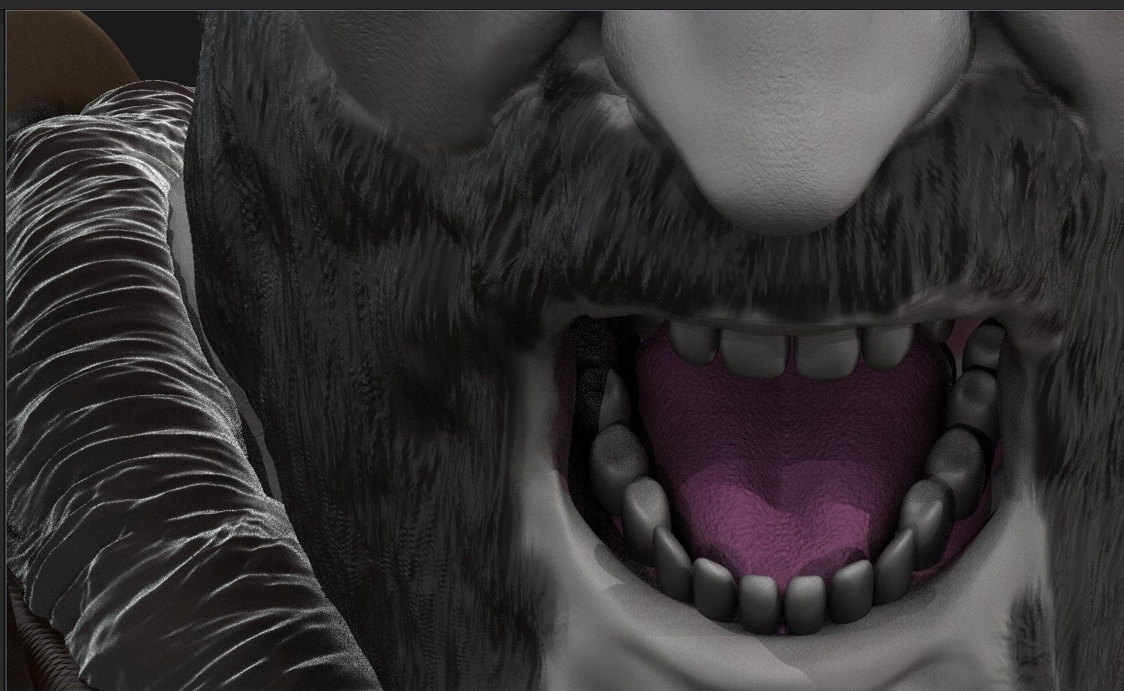 Kratos God of War bust 3D print model_8