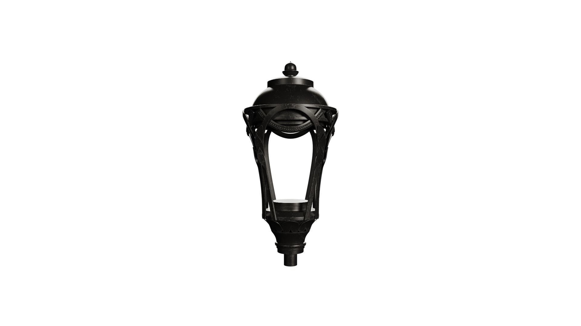 Lantern-5 wrought iron street lamp 3D model_3
