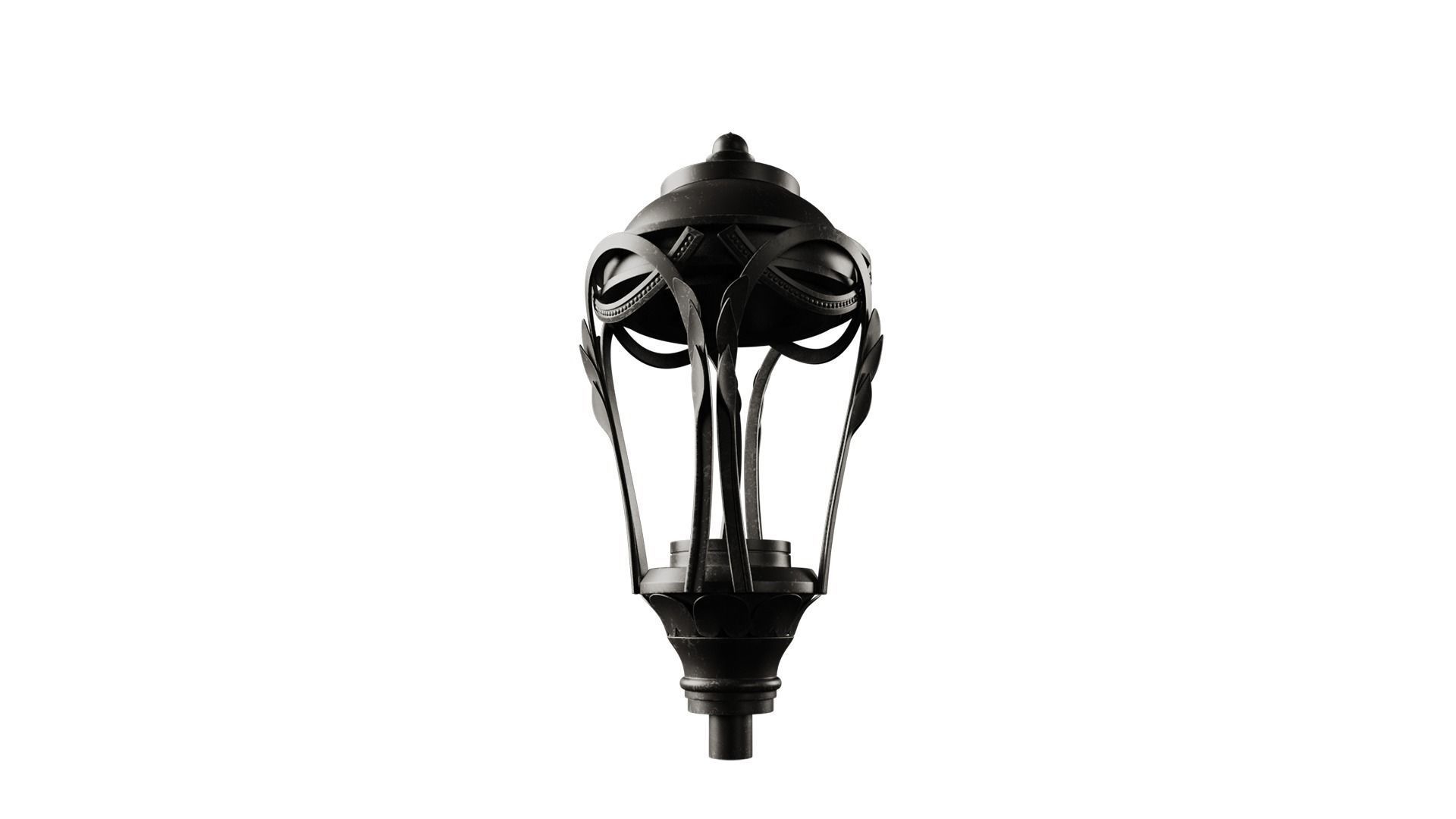 Lantern-5 wrought iron street lamp 3D model_5