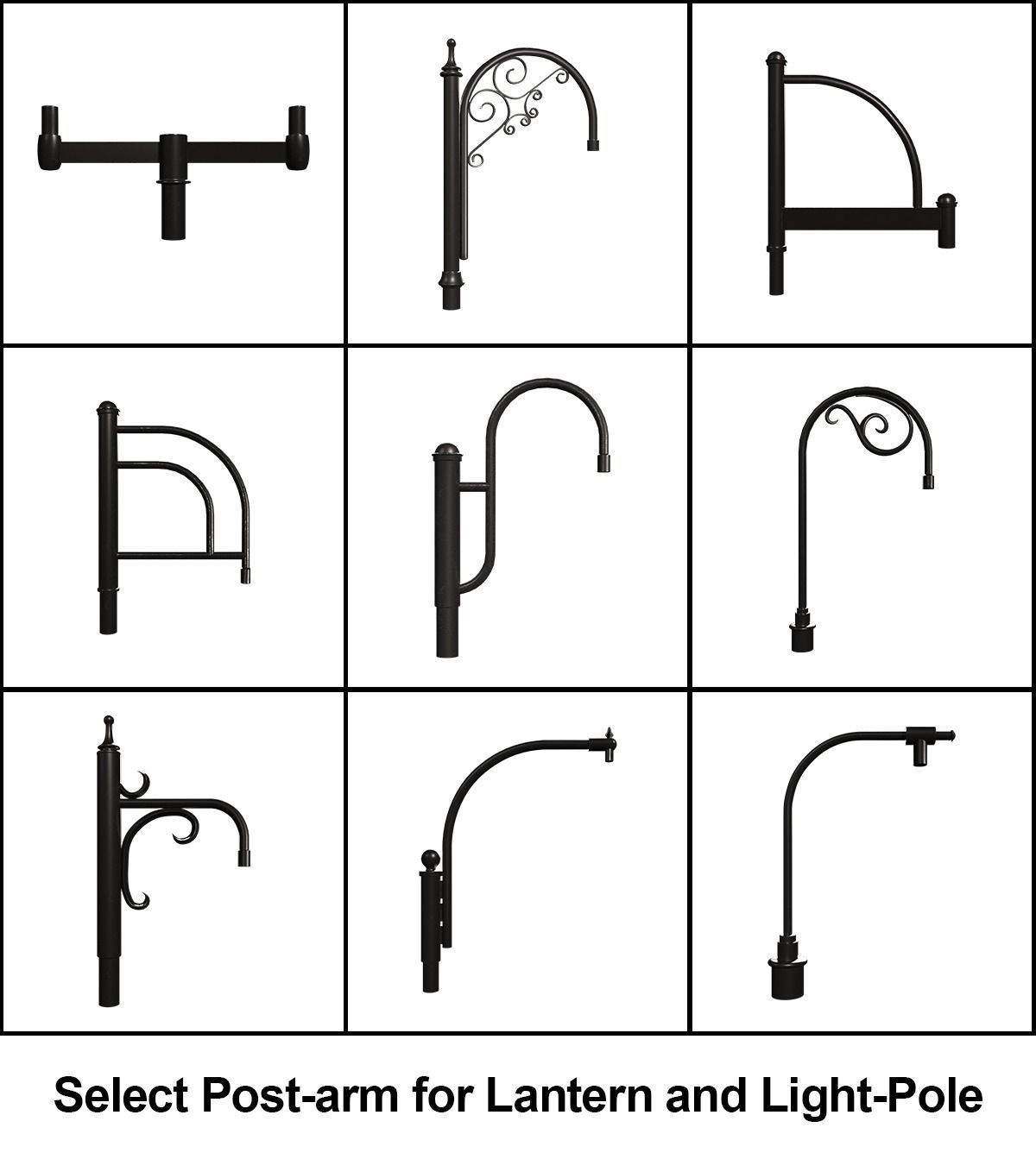 Lantern-5 wrought iron street lamp 3D model_2