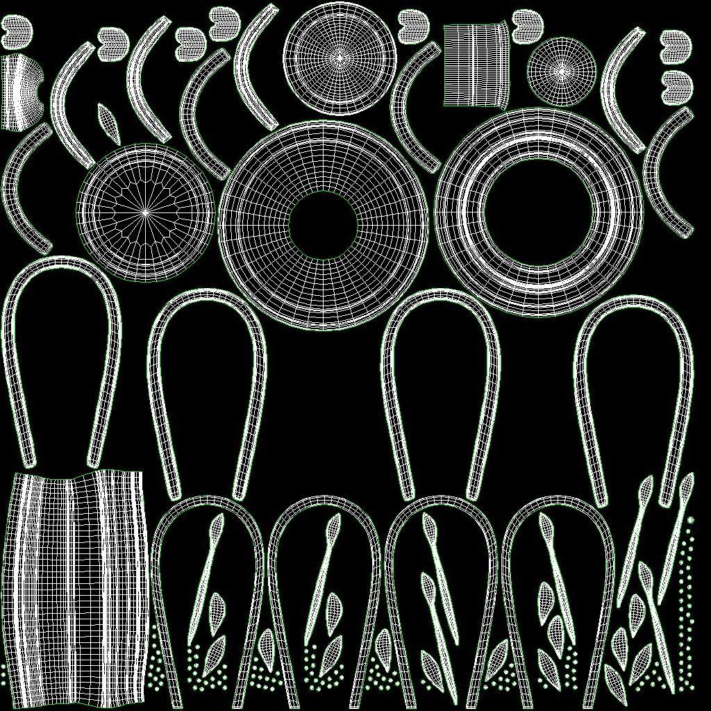 Lantern-5 wrought iron street lamp 3D model_9