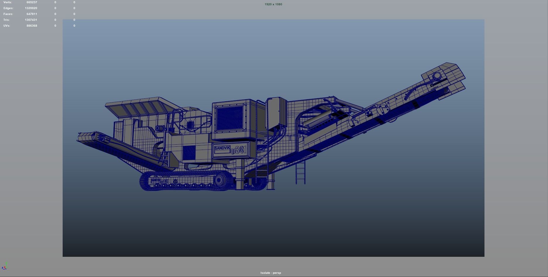 Stone Crusher  SandVik 3D model_14