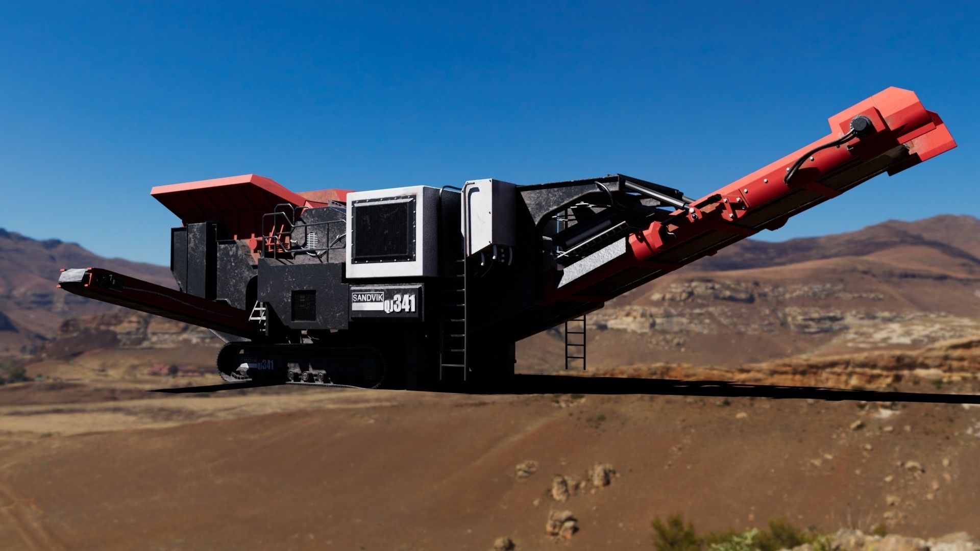 Stone Crusher  SandVik 3D model_8