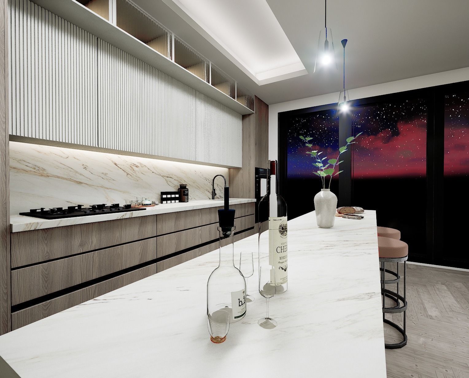 Interior architecture 01 Low-poly 3D model_11