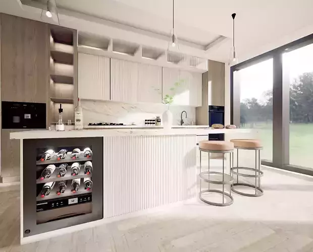 Interior architecture 01 Low-poly 3D model