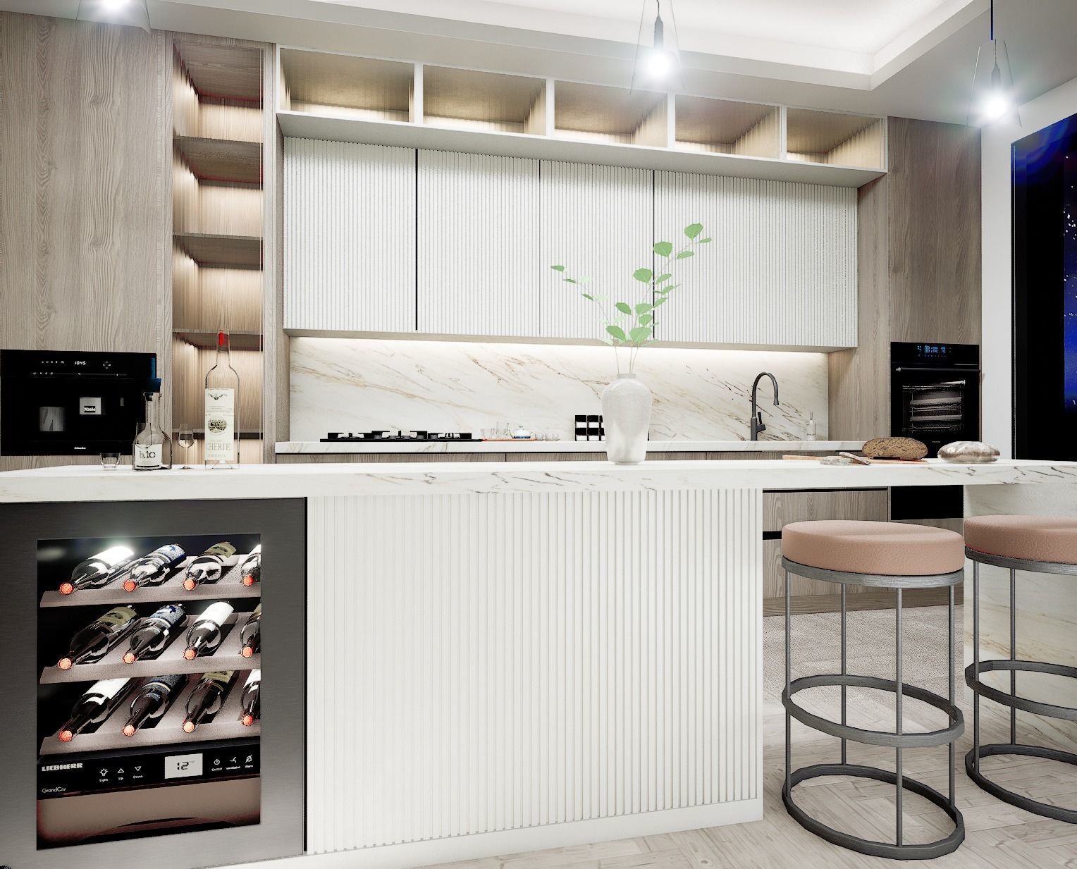 Interior architecture 01 Low-poly 3D model_9