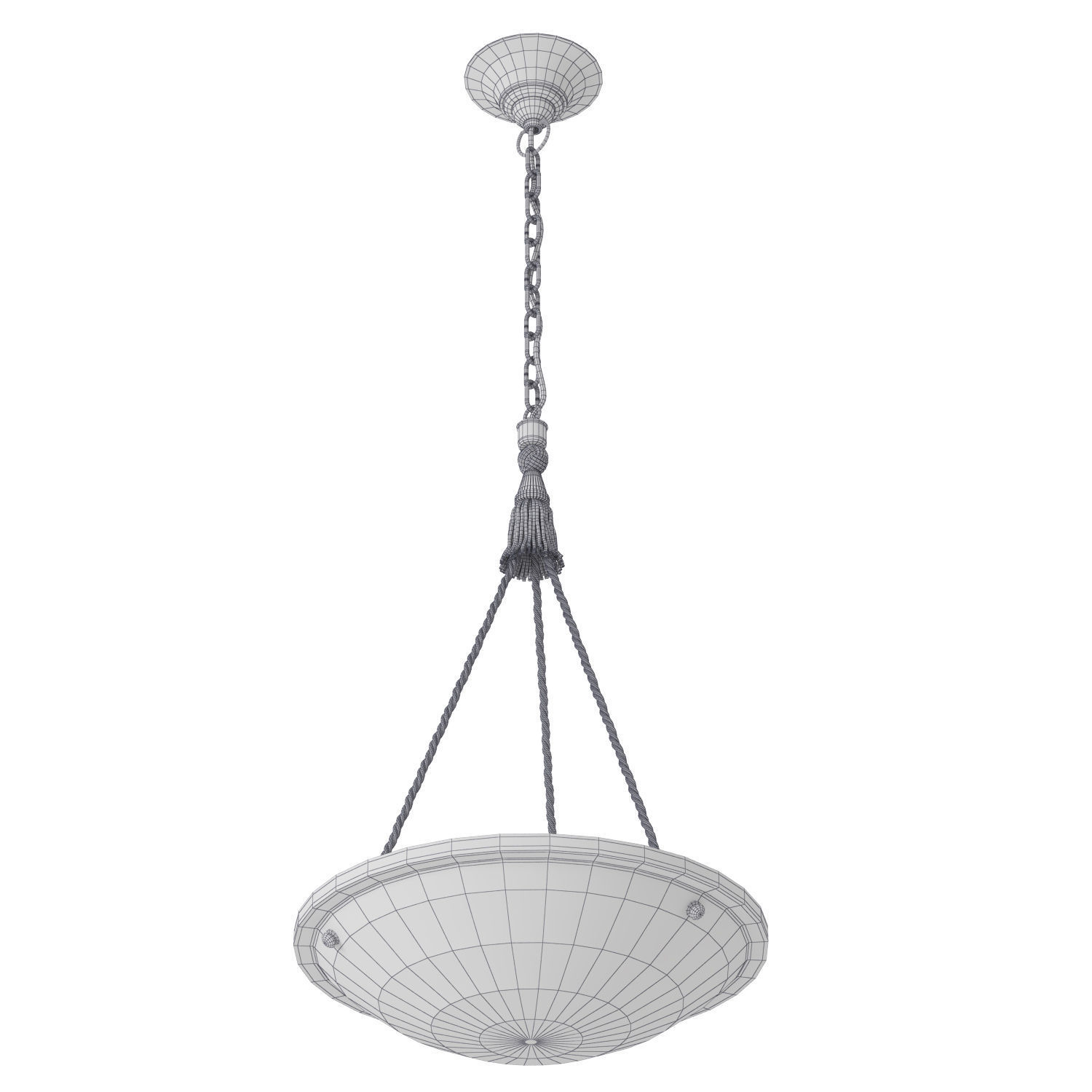 Hall Fixture Low-poly 3D model_4