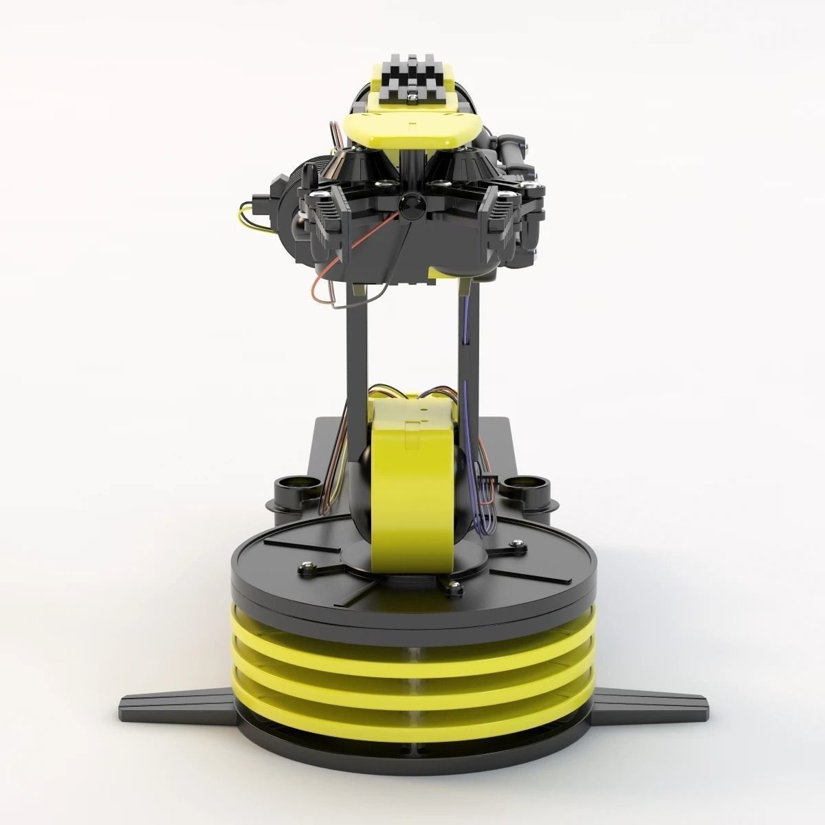 Usb Controlled Robotic Arm 3D model_2