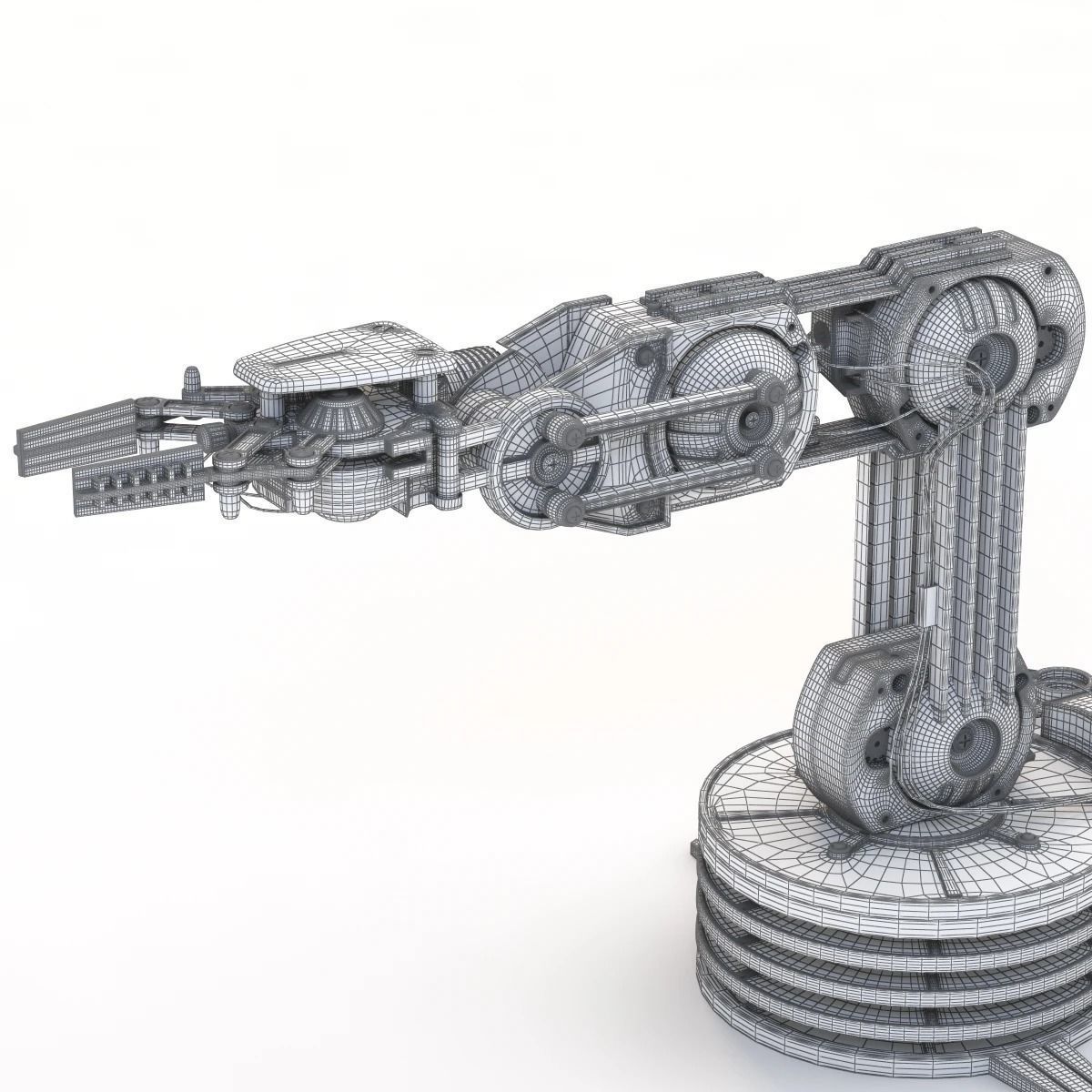 Usb Controlled Robotic Arm 3D model_7