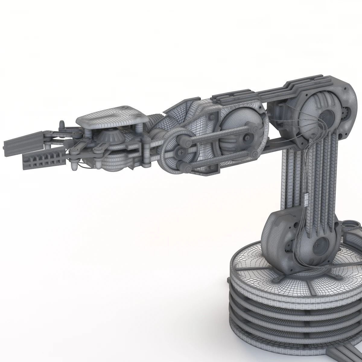 Usb Controlled Robotic Arm 3D model_6