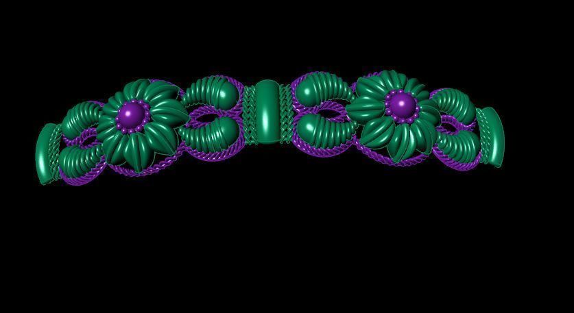 Bracelet 3D print model_3