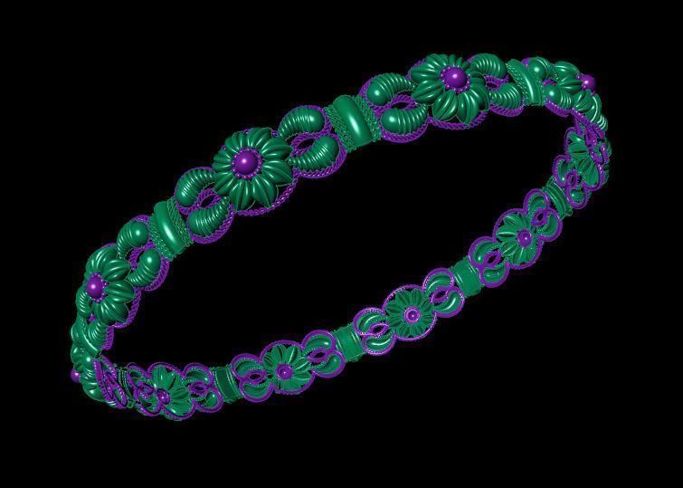 Bracelet 3D print model_2