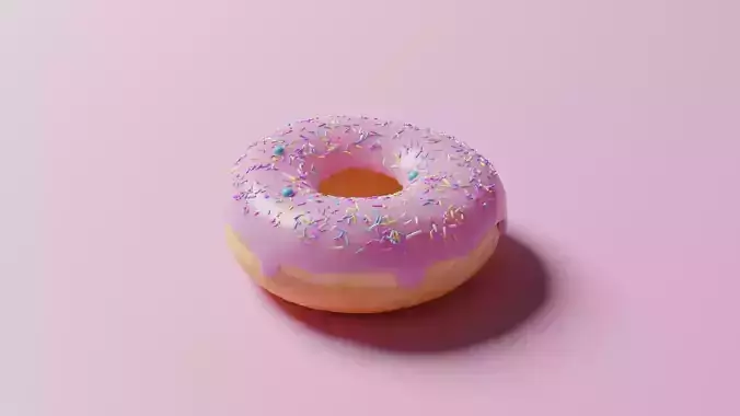 3D Model of Delicious Donut  3D model