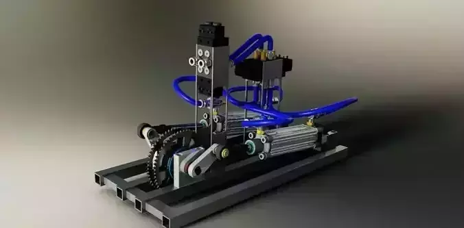 Pneumatics engine 2 0 Free 3D model