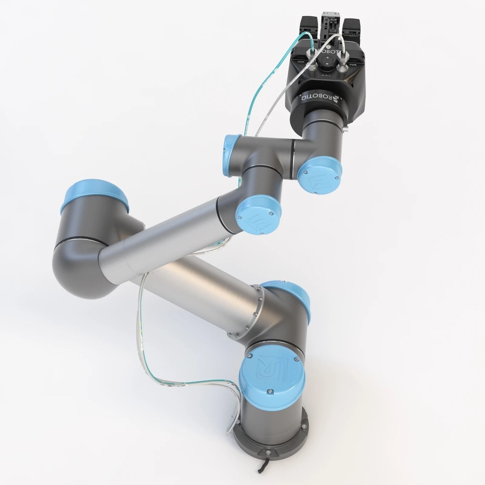 Universal Robots Ur5 With Robotiq Three Finger Adaptive Gripper 3D model_14