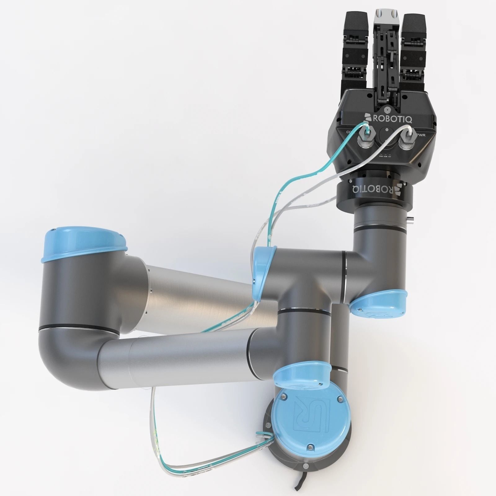 Universal Robots Ur5 With Robotiq Three Finger Adaptive Gripper 3D model_8