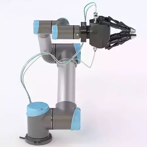 Universal Robots Ur5 With Robotiq Three Finger Adaptive Gripper 3D model