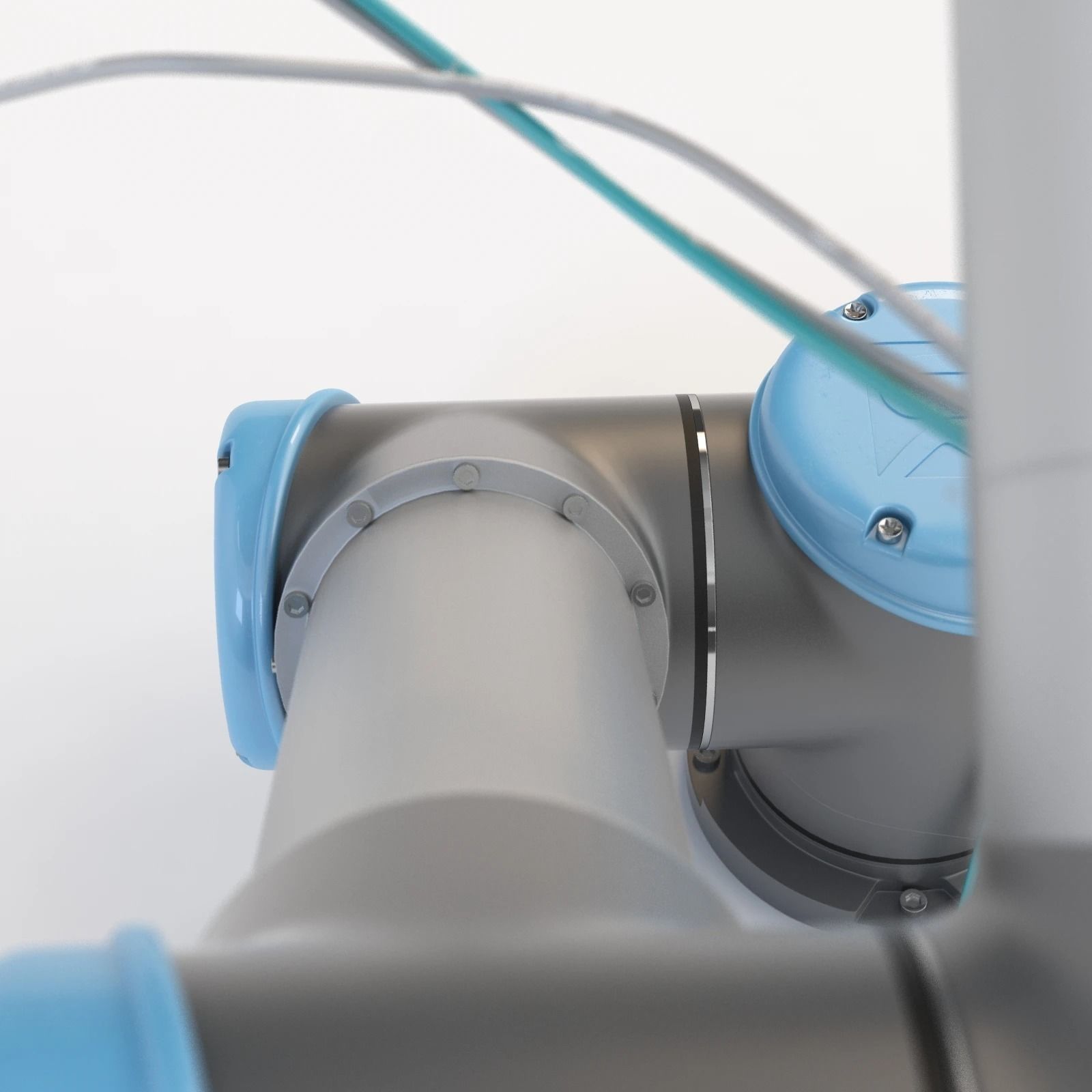 Universal Robots Ur5 With Robotiq Three Finger Adaptive Gripper 3D model_7