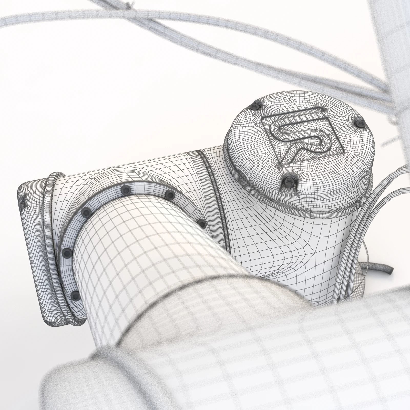 Universal Robots Ur5 With Robotiq Three Finger Adaptive Gripper 3D model_20