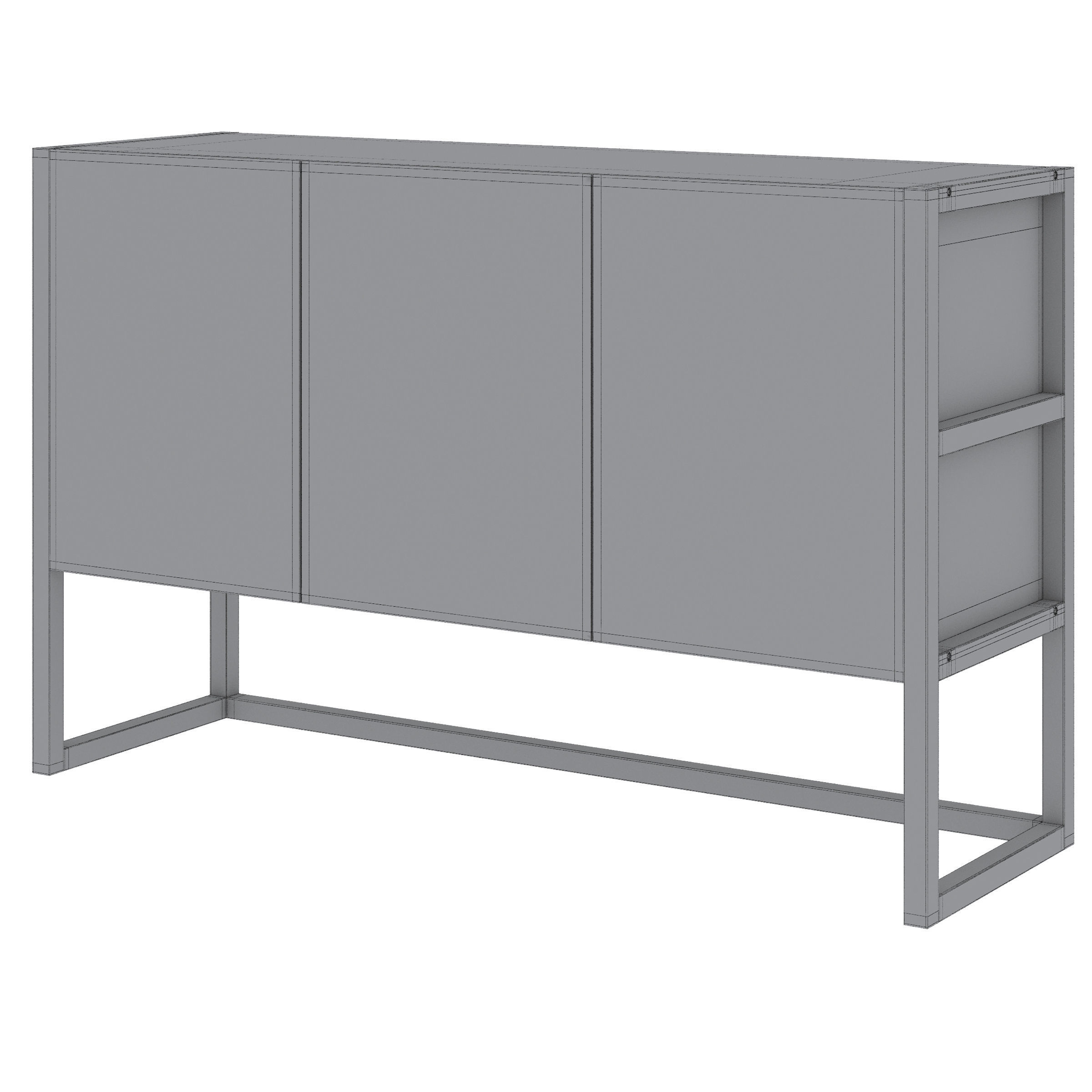 Sideboard with doors Compo LA REDOUTE 3D model_4