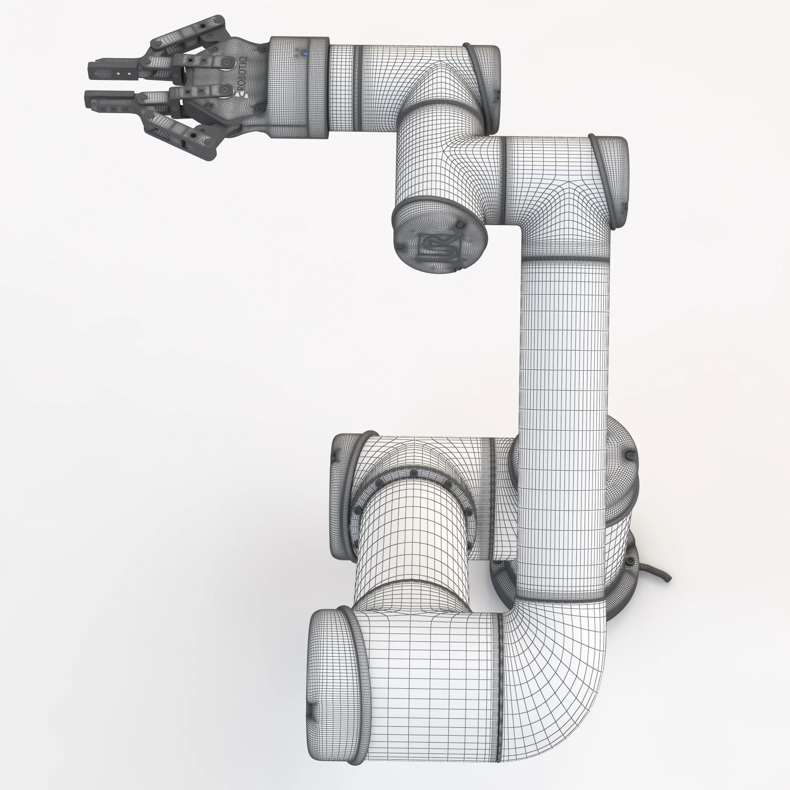 UR5 With Robotiq Two Finger Adaptive Gripper 3D model_4