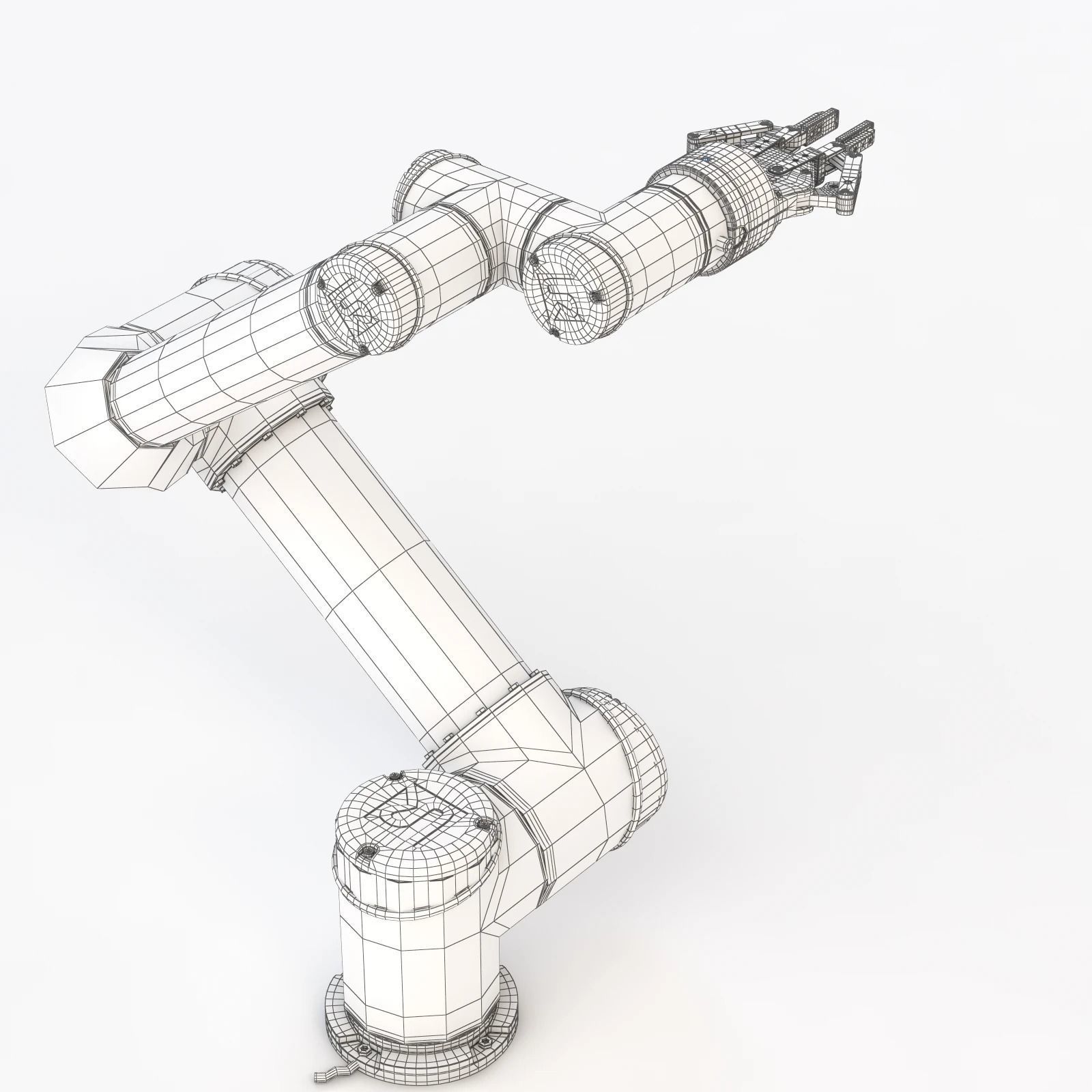 UR5 With Robotiq Two Finger Adaptive Gripper 3D model_12