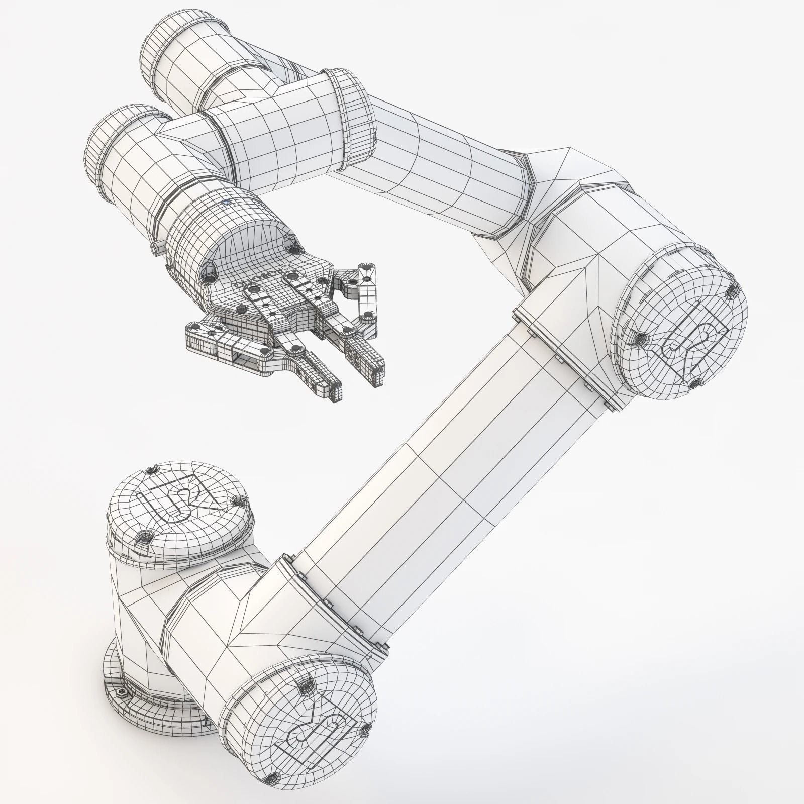 UR5 With Robotiq Two Finger Adaptive Gripper 3D model_8