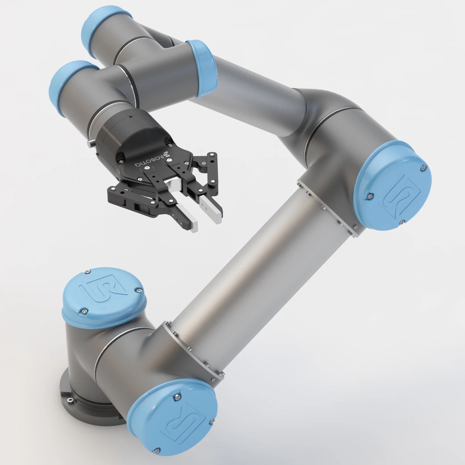 UR5 With Robotiq Two Finger Adaptive Gripper 3D model_1