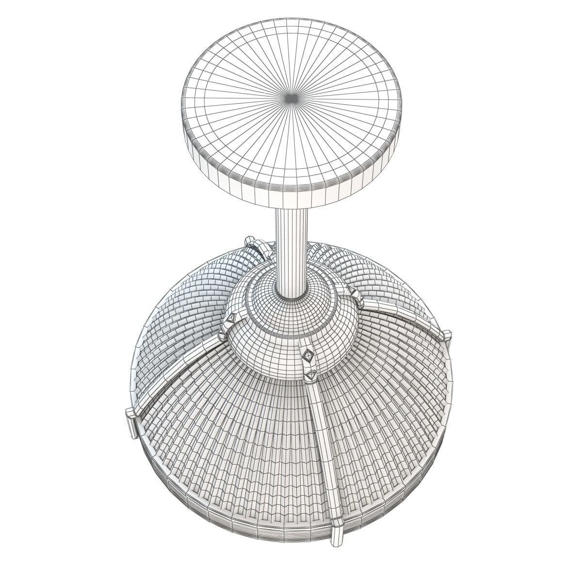 Union Large Pendant 3D model_4