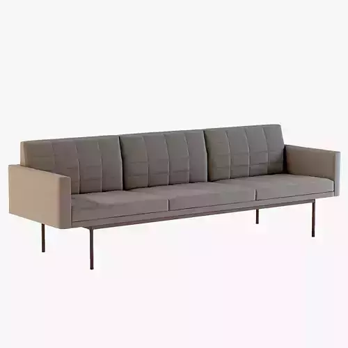 Ultra Detail Upholstered Tuxedo Sofa Three Seater With Arm