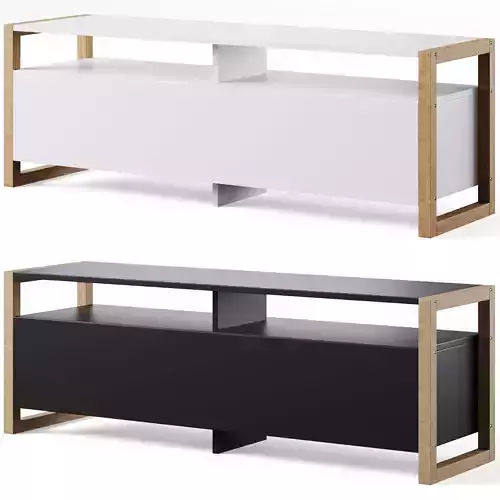 Compo TV Unit with Push-To-Open Door by LA REDOUTE 3D model