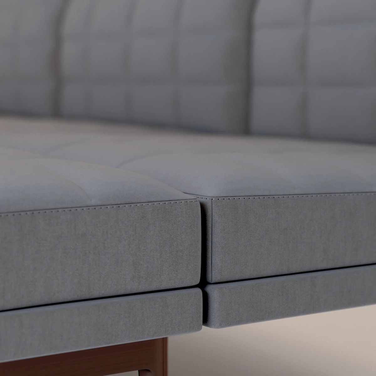 Ultra Detail Upholstered Tuxedo Chaise 3D model_10