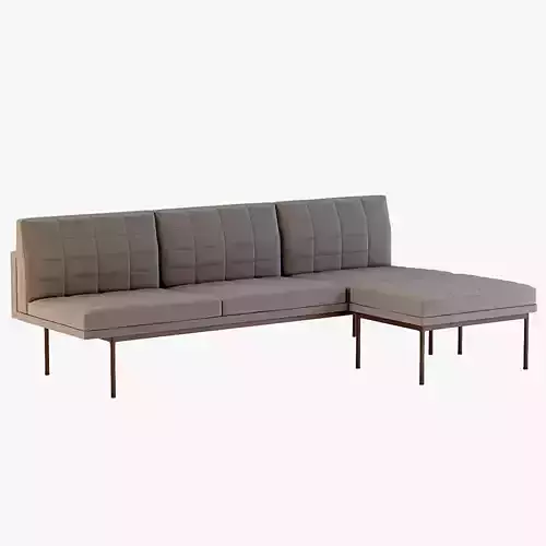 Ultra Detail Upholstered Tuxedo Chaise