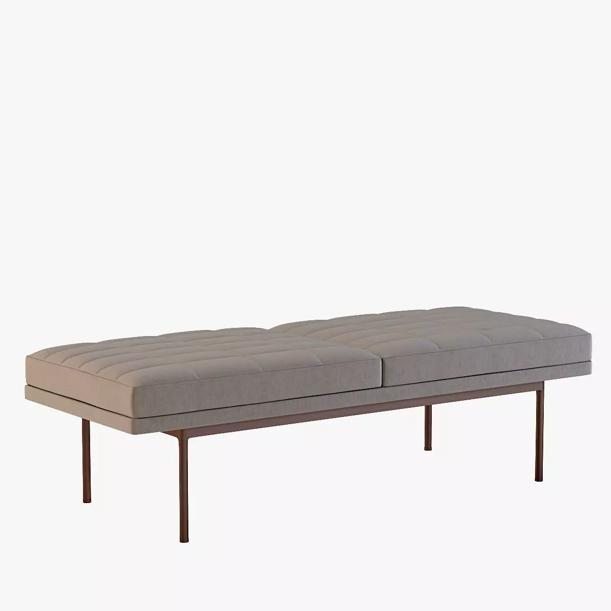 Ultra Detail Upholstered Tuxedo Bench 3D model