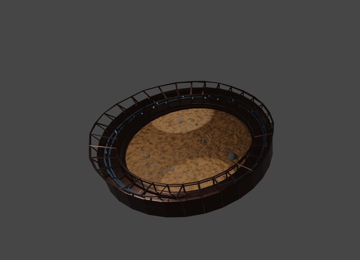 Gladiator arena Free 3D model_12