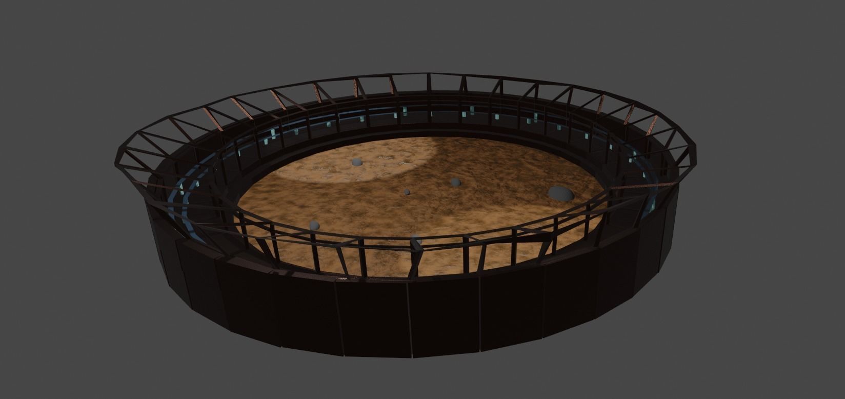 Gladiator arena Free 3D model_6