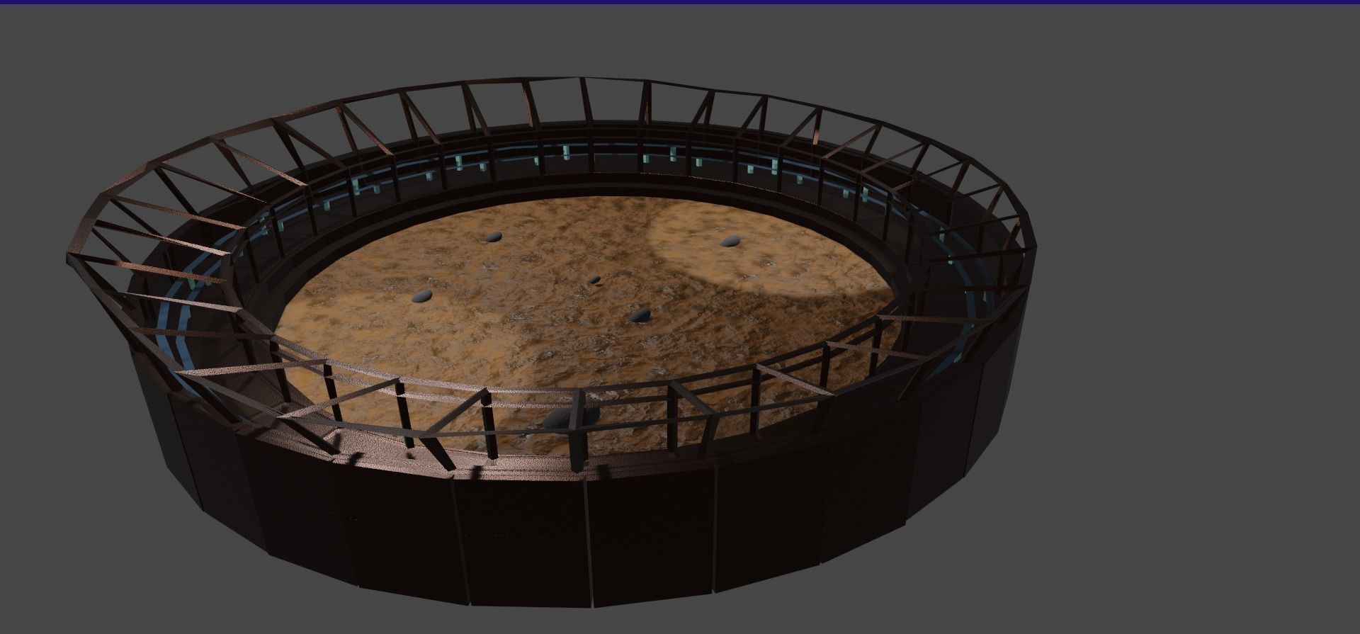 Gladiator arena Free 3D model_5