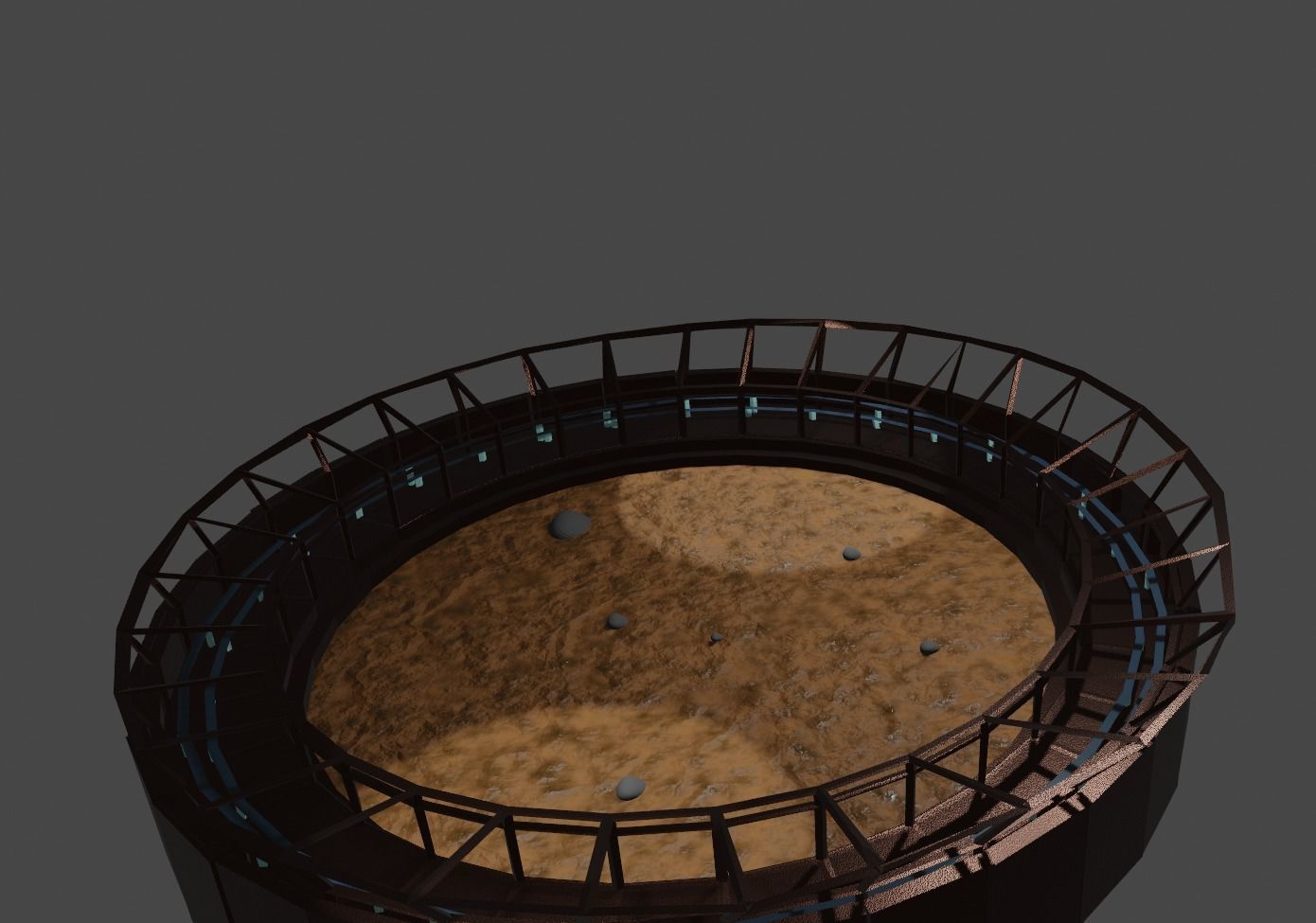 Gladiator arena Free 3D model_9