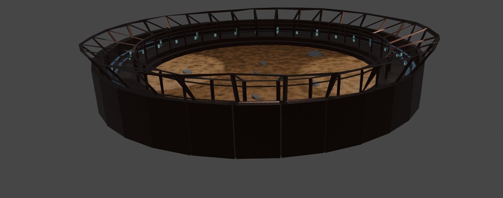 Gladiator arena Free 3D model_7
