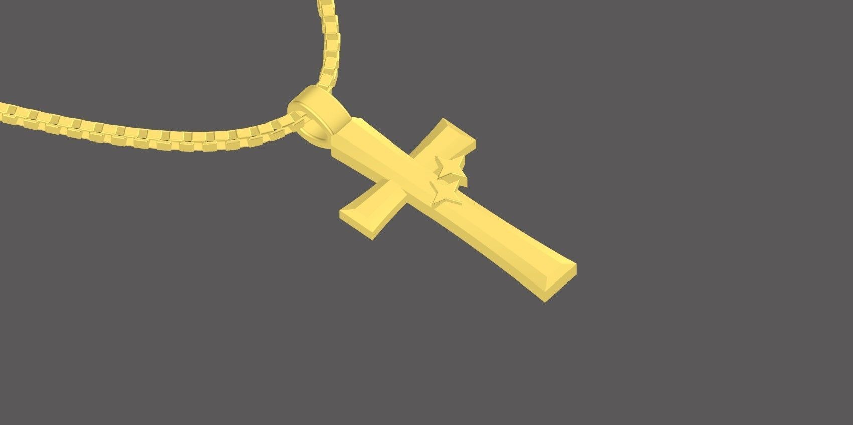 Cross Pendant Design  3D print model_1