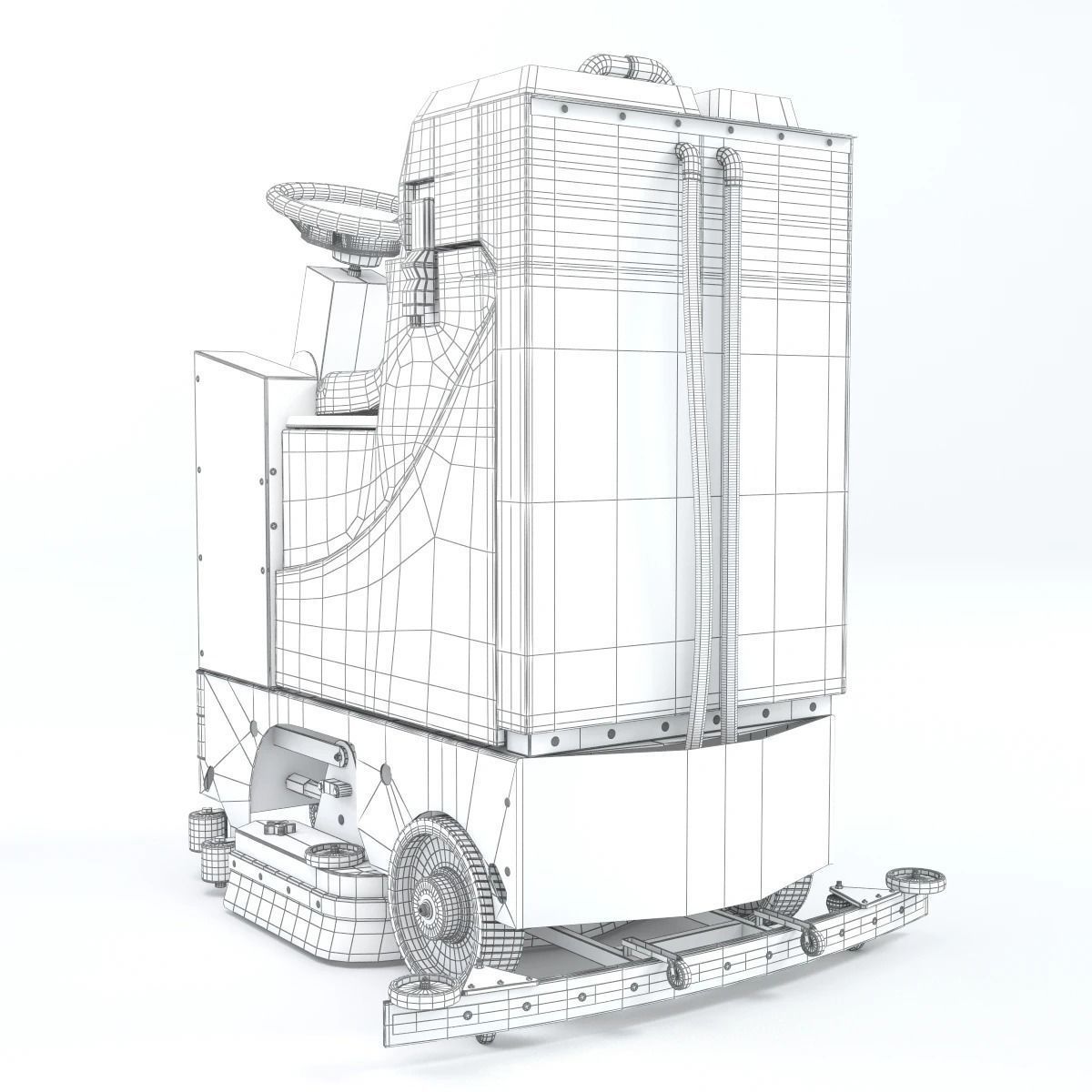 Tomcat Commercial Floor Scrubbers Microrider 3D model_4