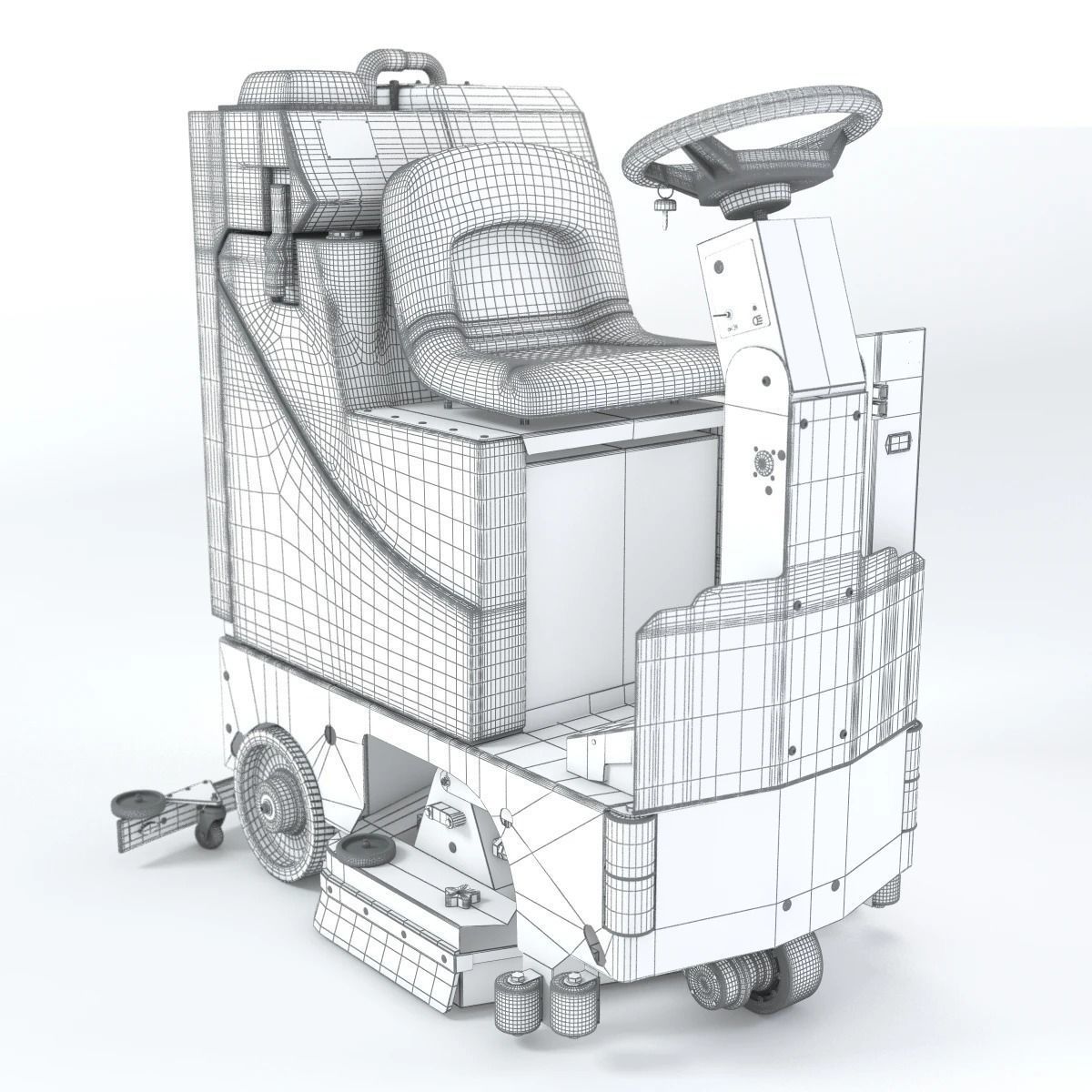 Tomcat Commercial Floor Scrubbers Microrider 3D model_1