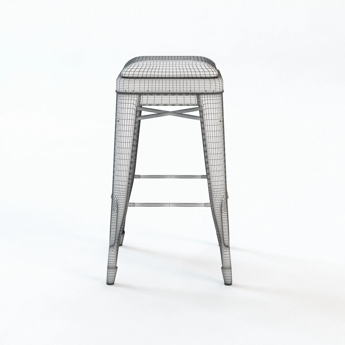Tolix H Stools 3D model_1