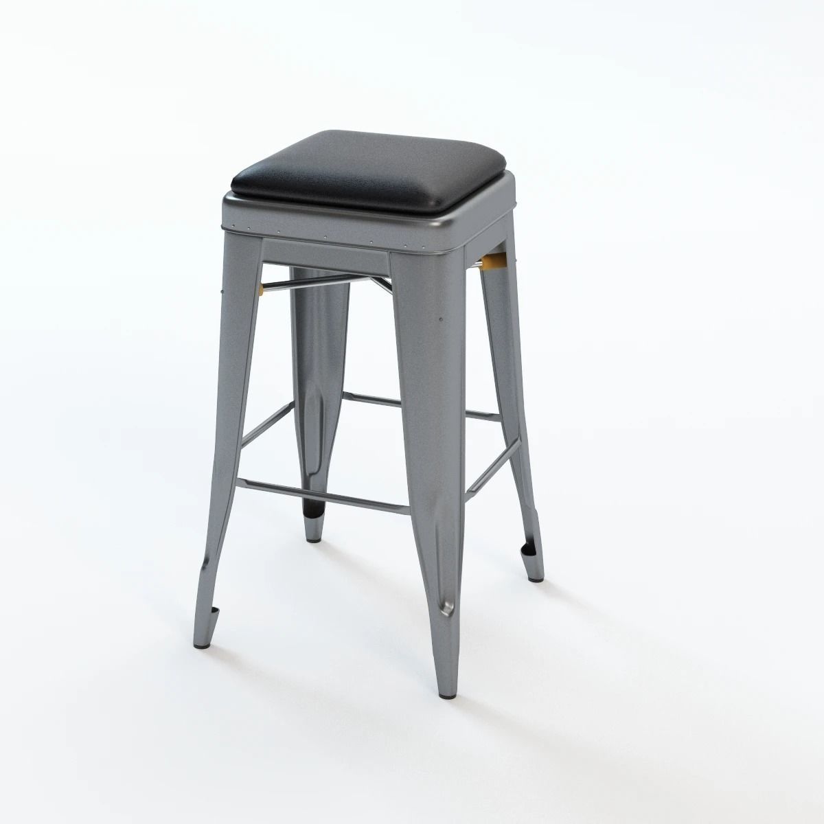 Tolix H Stools 3D model_2