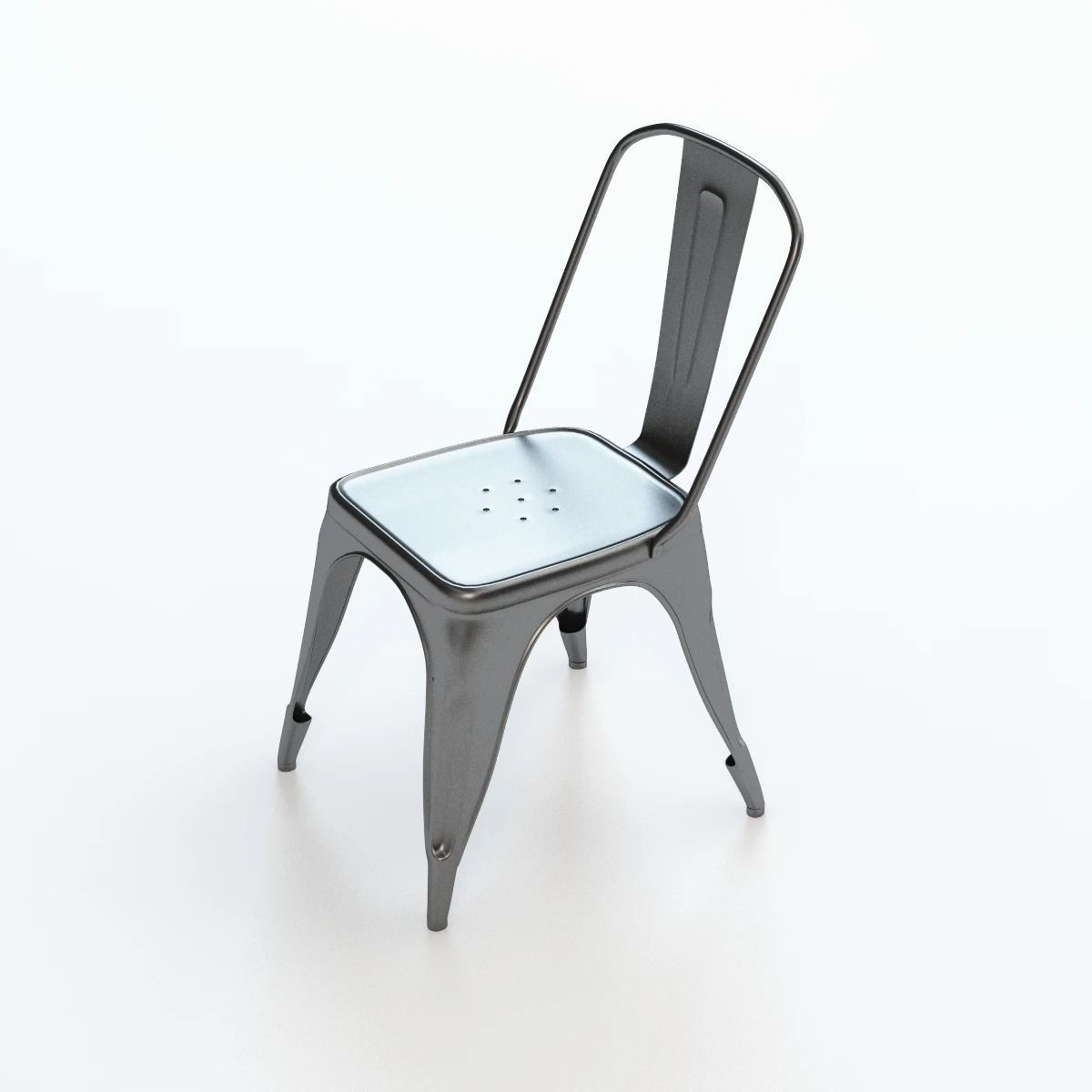 Tolix Ass Chairs 3D model_3