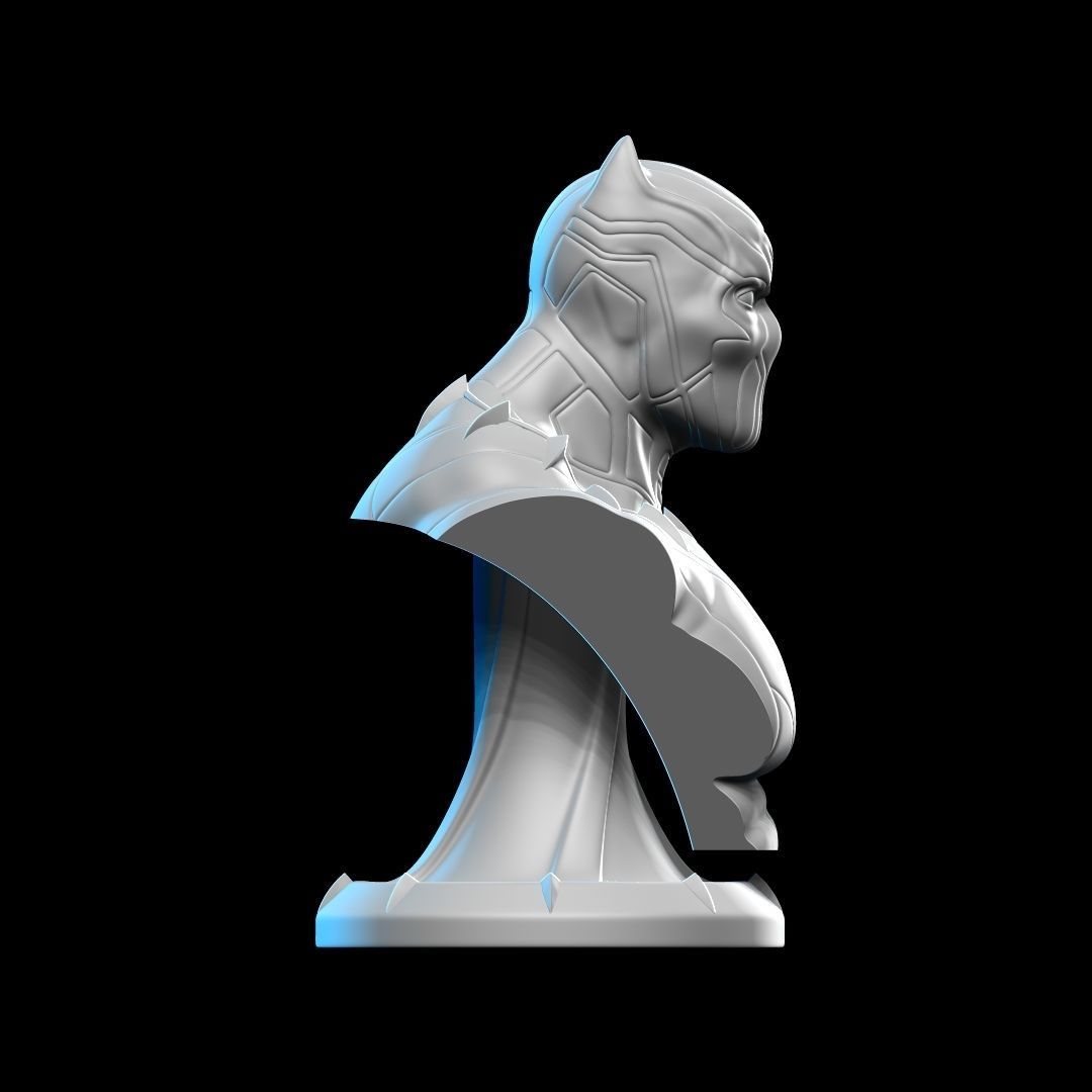 Black Panther Bust 01 3D print model_7