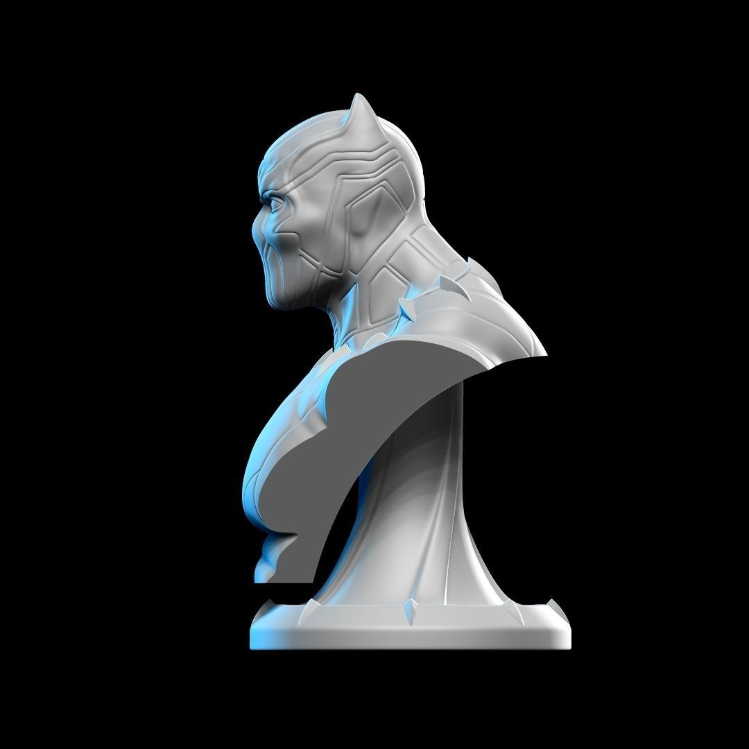 Black Panther Bust 01 3D print model_5